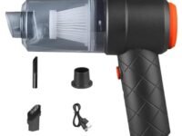 FAMOUS SHOP 3IN1 Portable Car Vacuum Cleaner with Blower, USB Rechargeable Wireless Handheld Car Vacuum Cleaner Traveling, Camping Reusable,Portable,Rechargeable-1 Pcs