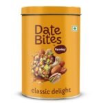 Farmley Classic Date Bites 200 gm I Dates Barfi Made with Dates, Pista, Cashews, Almonds, Honey and Pure Ghee I Dry Fruits Nuts, Healthy Snacks Sweets,Gluten Free, No Added Sugar