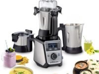 Hamilton Beach Professional Juicer Mixer Grinder 58770-IN, 1400 Watt Rated Motor, Triple Overload Protection, 3 Stainless Steel Leakproof Jars, Triple Safety Protection, Intelligent Controls, Black