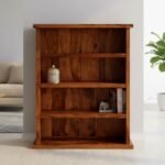 Handwoody Wooden Bookshelf for Home Library Bookcase Wooden | Bookshelf for Home Library | Book Shelves Open Bookcase Rack | Display Unit Book Stand for Office & HoneyFinish
