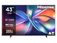 Hisense 108 cm (43 inches) E7Q Series 4K Ultra HD Smart QLED TV 43E7Q (Black)