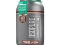 Isopure Whey Protein Isolate Powder with less than 1.5gm of Carbs and Vitamins for Immune Support - 1 kg Cookies & Cream, Vegetarian protein for Men & Women. Offer Pack