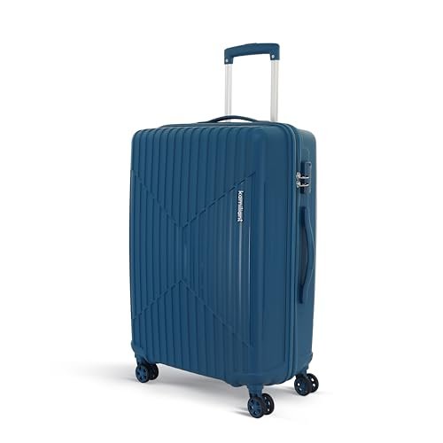 KAMILIANT by American Tourister Large Savvy 80 Cms Check-in (PP) Hard Sided 8 Wheels Spinner Luggage/Suitcase/Trolley Bag (Deep Ocean) (Double Wheel)