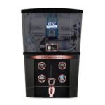 KENT Supreme Plus Alkaline+Copper RO WaterPurifier | RO+UV+UF+Alk +Cu+TDSControl+UV LED Tank|Advanced ROTech for SabseShudh Paani |Auto Flush| 8L|20LPH | Ideal for Borewell/Tanker/MunicipalWater|Black