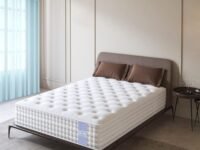 LOOM & NEEDLES 75x72x10 Inches King Size Mattress | Reactive Dual Comfort Pocket Spring Mattress | 5 Zoned 7 Layer Orthopedic Medium Firm Bed Mattresses | HD Memory Gel Foam Gadda | Spring Mattress