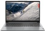 Lenovo IdeaPad 1, AMD Ryzen 5 7520U, 8GB RAM, 512GB SSD, HD 15.6", Windows 11 Home, Cloud Grey, 1.58Kg, 82VG00ESIN, Thin and Light, 1Yr Warranty Laptop