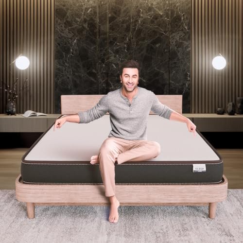 Nilkamal SLEEP Lite Dual Comfort 5 Inch Mattress | 10 Year Warranty | Reversible Design | Soft & Firm Sides | Superior HD Foam | Breathable Knitted Fabric | Bed Mattress | Double Size (78 x 47 x 5)
