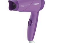Philips HP8100/46 Compact Hair Dryer| 2 Flexible heat setting| ThermoProtect prevents overhearting | 1000 Watts- Purple