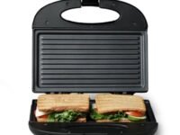 Prestige PGMFB 800 Watt Grill Sandwich Toaster with Fixed Grill Plates, Black