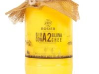 ROSIER A2 Gir Cow Ghee (1 litre) | Traditional Bilona Method A2 Gir Cow Ghee | Grassfed, Pure and Healthy Desi Cow Ghee (Glass Bottle - 1000 ML)