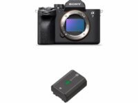 Sony Alpha ILCE-7M4 Full-Frame Hybrid Camera 33MP|Interchangeable-Lens Mirrorless Camera Body|4K 60P Video Recording|Real-Time Eye AF|Digital_Zoom + Rechargeable Battery (NP-FZ100) - Black