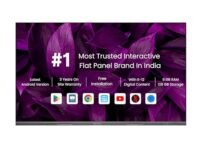 Study'n'Learn 65 Inch EDLA AI 8GB |128GB Interactive Flat Panel Android 14.0, 4K UHD Multitouch Screen Display Best for Teaching and Official Use | with K-12 Digital Content