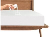 Trance Cotton Feel Terry 72 x 70 inch Ultra Soft Waterproof Mattress Protector | Breathable - Hypoallergenic Fitted Style Mattresses Cover (72x70 inch | 6x5.8 feet, White - Pack of 1)