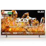 acer 139 cm (55 inches) Ultra V Series 4K Ultra HD Smart QLED Google TV AR55QDVGU2875BD