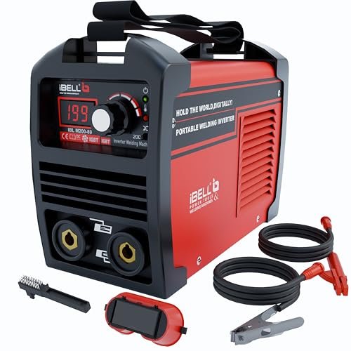 iBELL 200-89 Inverter ARC Welding Machine 200A | Portable IGBT Welder with Hot Start & Anti-Stick | 220V ±15% | Supports 1-4mm Electrodes | Compact Welding Machine for Home & Professional Use