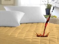 Ayka Waterproof Cotton Quilted Mattress Protector King Size Breathable Hypoallergenic Noiseless Ultra Soft Fitted Bed Protector 78x72 inch Mattress/Bed Cover (King 78x72 inch | 6.5x6 ft, Beige)