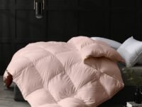 Razzai microfiber 500 GSM Winter Comforter Premium Collection Quilted Comforter (60" x 90" Inches/152cm x 228cm) - Single Bed Comforter|Peach| TC - 400