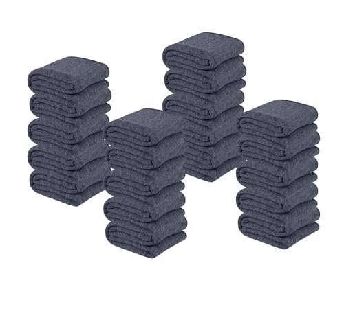 VAS COLLECTIONS Woolen Blanket Warm and Super Soft Heavy Weight Single Bed Blankets for Heavy Winter (Grey,152X225 cm,1400 Gram) (Charcoal & Grey), Breathable (20)