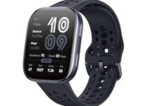 Amazfit Bip 6 Smart Watch 46mm, 14 Day Battery, 1.97" AMOLED Display, GPS & Free Maps, AI, Bluetooth Call & Text, Health, Fitness & Sleep Tracker, 140+ Workout Modes, 5 ATM Water-Resistance, Black