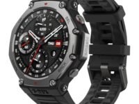 Amazfit T-Rex 3 Outdoor Rugged Military 48mm Smart Watch, Built in GPS, 27 Days Battery Life, Offline Maps, 2000 Nits Brightness, 10 ATM Water Resistance, AI Coach, for iOS & Android (Onyx)