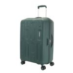 American Tourister Medium Ivy 2.0-8 Wheel, 68 CM Hard PP Check-in Suitcase for Travel/Trolley Bag for Travel/Travel Bag with Combination Lock & Smooth Sliding Double Wheel - Forest Green