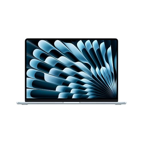 Apple 2025 MacBook Air (15-inch, Apple M4 chip with 10-core CPU and 10-core GPU, 16GB Unified Memory, 256GB) - Sky Blue