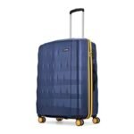 Aristocrat Comet Check-in Trolley Bag 66cm | Medium | Hard Luggage| Smooth 8-Wheel Suitcase| Combination Lock with Sturdy Zipper | Full Fabric Convipack | 3-Year International Warranty (Blue)
