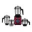 Atomberg Zenova Mixer Grinder | Unique Coarse Mode for Silbatta-like Texture | Intelligent BLDC Motor | Safety Features | 4 Jars including Chopper | Hands-Free Operation (Red Wine)