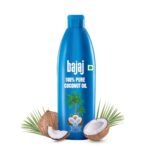 Bajaj 100% Pure Coconut Oil 600ml | Made with Premium Grade 1 Quality Coconuts