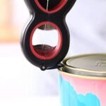 Baskety Six in one for can Opener Multi Jar Opener Bottle Opener Lid Twist Off Gripper Kitchen Tools Random Color