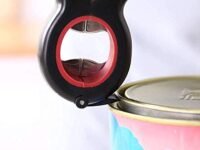 Baskety Six in one for can Opener Multi Jar Opener Bottle Opener Lid Twist Off Gripper Kitchen Tools Random Color