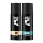 Beardo Mariner & Don Perfume Body Spray 150ml Each Combo | Long Lasting | Deo For Men | Deodorant for Men | Fresh, Aqua Notes | Gift for men | Gift For Friendst for Husband