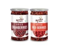 Berries And Nuts Dried Cranberries & Gojiberries Combo | Cranberry 200 Grams & Gojiberry 160 Grams