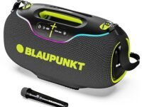 Blaupunkt Atomik Knightz 45K I India’s First Most Powerful 450W Party Speaker Boombox I Big 6 Speakers I Never Before 27K mAh Removable Battery I Neon Lights I IPX6 Splash Proof I Wireless Karaoke