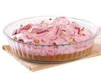 Borosil 1.2 L Baking & Serving Round Shape Fluted Dish | Borosilicate Glass Bakeware and Serveware Tray | Microwave, Oven & Dishwasher Safe Bowl | Transparent