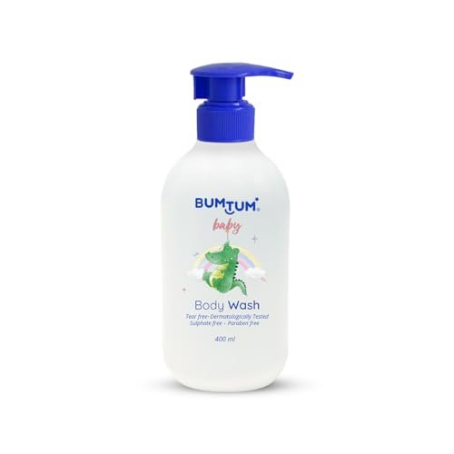 Bumtum Baby Body Wash Gentle & Tear Free For Babies/Child/Kids All Skin Type, Paraben Free 400 ML (0-5 Year)