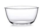 CELLO Ornella Toughened Glass Mixing Bowl Without Lid | Microwave Safe & Dishwasher Safe | Clear & Non- Porous Glass | Scratch Resistant | Transparent | 1500ml, Set of 1