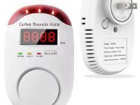 Carbon Monoxide Detectors Portable Carbon Monoxide Detector for Travel Carbon Monoxide Detector Plug in Wall with LED Digital Display Voice Light Plug and Play