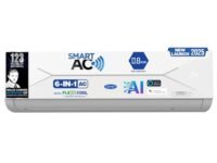 Carrier 1 Ton 3 Star Wi-Fi Smart Flexicool Inverter Split AC (Copper, Convertible 6-in-1 Cooling,Smart Energy Display,HD & PM 2.5 Filter, ESTER EDGE FXi (Wi-Fi), CAI12EE3R35W0,White)