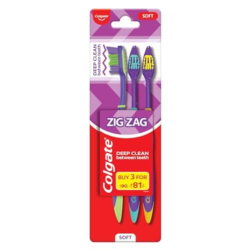 Colgate Zigzag Manual Toothbrush - Soft (Buy 2 Get 1)