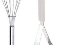 Combo Set of Stainless Steel Egg Whisk/Egg Beater with Stainless Steel Masher
