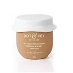 DOT & KEY Pea Peptide Strengthening Hair Mask With Moringa & Argan | For Hair Fall Control, Dry and Frizzy Hair | Smoothening for Women & Men, 200 Millilitre