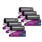 Ezee Garbage Bags - 48x54 cm (6 Rolls, 180 Bags, Medium)