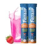Fast&Up Reload (10 Litres) Low Sugar energy drink for Instant Hydration - 40 Effervescent Tablets with all 5 Essential Electrolytes + Added Vitamins - Certified Electrolytes Drink - Berry flavour