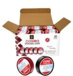 Forus Cosmo ISI Marked PVC Insulation Electrical Tape, Fire Retardant Waterproof Strong Self Adhesive Electrical Tape for household wiring, Electrical Wire Tape 18mm x 7 Meters, Red & Black Color 30Pc
