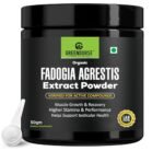 GREENDORSE Organic Fadogia Agrestis Extract Powder, Maximum Strength, May Support athletic performance, stamina and stress tolerance, Vegan Friendly 50g