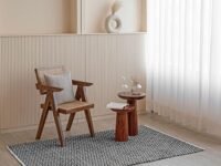 HOMEMONDE Diamond Pit Loom Area Rectangular Rugs Living Room Cotton Carpet For Bedroom Home Decorate Floor Rug Kids Playing Mat (Black & White, 3 X 5 Feet)