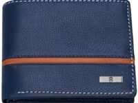 HORNBULL Denial Navy Leather Wallet for Men | Genuine Leather Wallet with RFID Blocking | Purse for Men