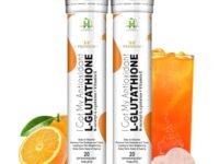 Healthy Nutrition - Just for the Health of it L-Glutathione 600Mg With Vitamin C For Glowing Skin,Detoxification Pigmentation,And Tan Removal For Men & Women- 20 Effervescent Tablets (Pack Of 2)