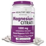 HealthyHey Nutrition Magnesium Citrate-120 Vegetable Capsules